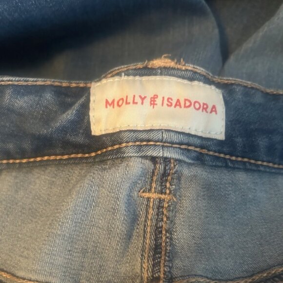 Molly & Isadora 5 pocket distressed skinny denim jeans, size 16 - Picture 4 of 5